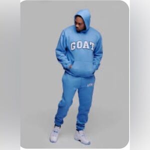 NWT SneakGallery GOAT Sweatsuit Set Hoodie & Jogger | Talla M | 100% Algodón |